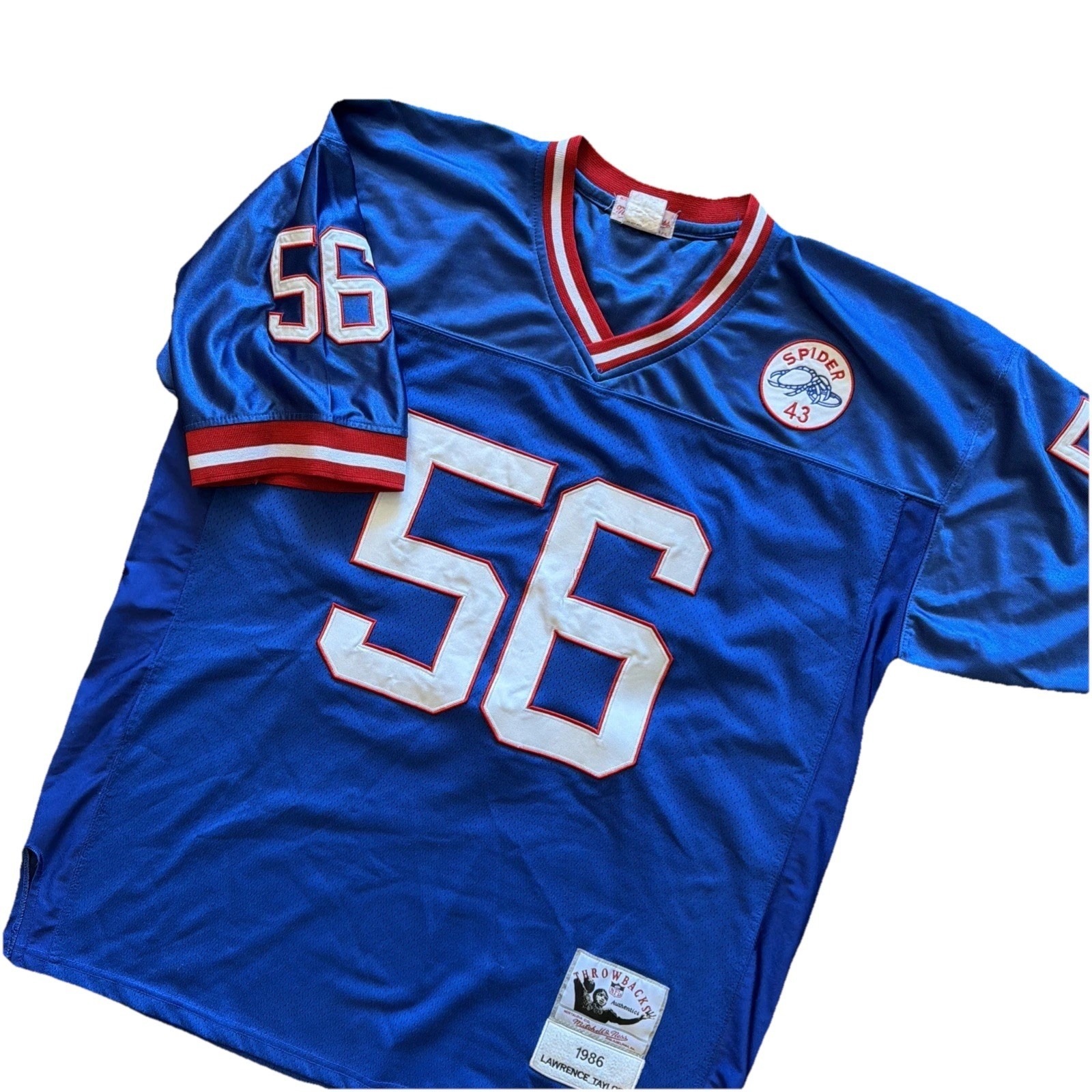 Vintage Mitchell & Ness 1986 Giants Lawrence Taylor Jersey Men 56 Read Size Pic